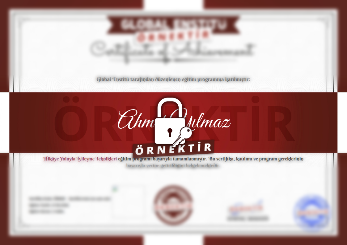 Örnek Hikâye Yoluyla İyileşme Teknikleri Sertifikası